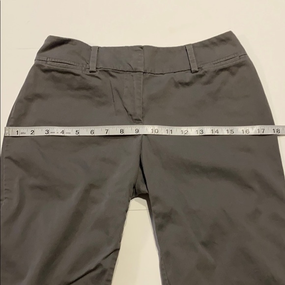 Loft Outlet SZ 0 Curvy Gray Flat Front Trousers Pants - Picture 12 of 13